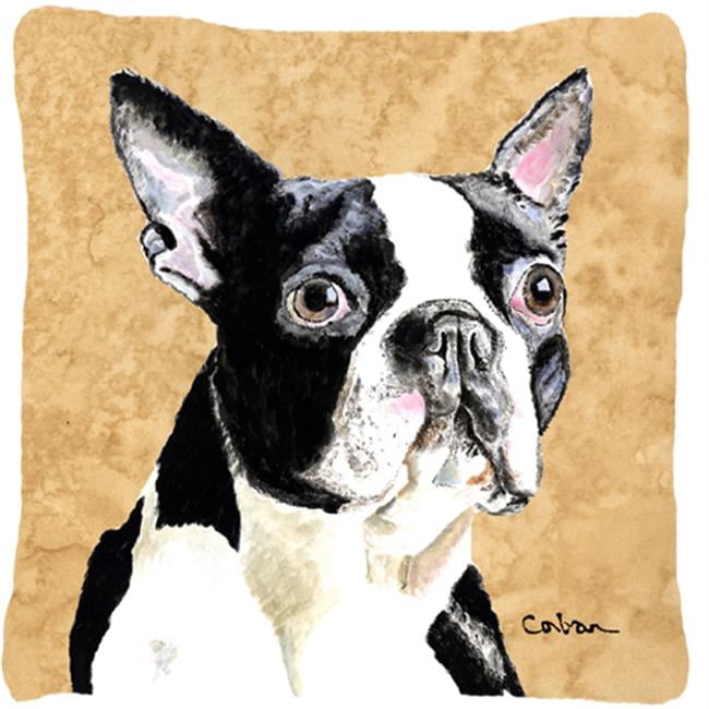 Carolines Treasures  Boston Terrier Indoor & Outdoor Fabric Decorative Pillow