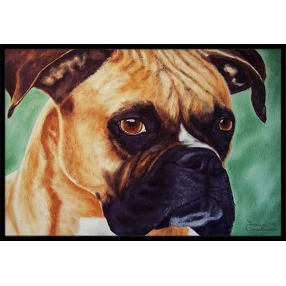 Carolines Treasures Boxer by Tanya & Craig Amberson Indoor or Outdoor Mat- 18 x 27