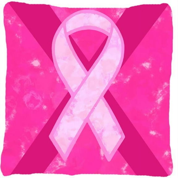 Carolines Treasures  Breast Cancer Battle Flag Fabric Decorative Pillow