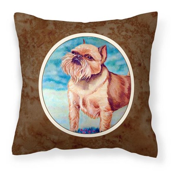 Carolines Treasures  Brussels Griffon Fabric Decorative Pillow - 14 x 3 x 14 in.
