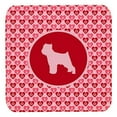 thumbnail image 1 of Carolines Treasures  Brussels Griffon Valentine Hearts Foam Coasters - Set 4 - 3.5 x 3.5 In., 1 of 1