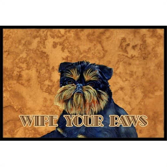 Carolines Treasures Brussels Griffon Wipe Your Paws Indoor/Outdoor Mat - 18 x 27 in.