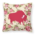 thumbnail image 1 of Carolines Treasures Buffalo Shabby Chic Yellow Roses Fabric Decorative Pillow 14Hx14W multicolor, 1 of 2