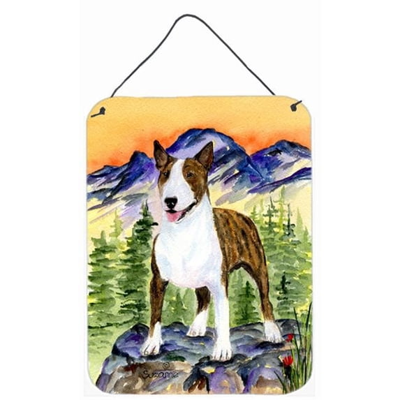Carolines Treasures Bull Terrier Aluminum Metal Wall & Door Hanging Prints