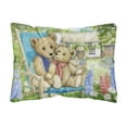 thumbnail image 1 of Carolines Treasures CDCO0306PW1216 Springtime Teddy Bears in Flowers Fabric Decorative Pillow 12H x16W multicolor, 1 of 3