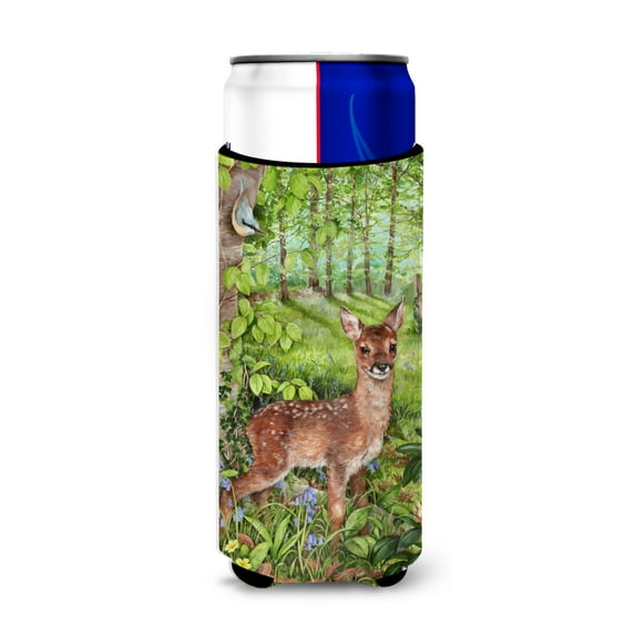 Carolines Treasures CDCO0504MUK European Roe Deer Fawn Ultra Beverage Insulators for slim cans Slim Can multicolor
