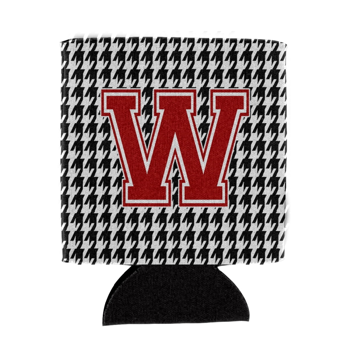 Carolines Treasures CJ1021-WCC Monogram - Houndstooth Can or Bottle Beverage Insulator Hugger Initial W Can Hugger