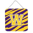thumbnail image 1 of Carolines Treasures CJ1022-WDS66 Tiger Stripe - Purple Gold Aluminium Metal Wall Or Door Hanging Prints, 1 of 1