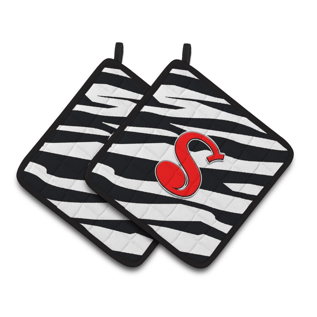 Carolines Treasures CJ1024-SPTHD Letter S Initial Monogram - Zebra
