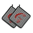 thumbnail image 1 of Carolines Treasures CJ1035-GPTHD Letter G Initial Monogram - Houndstooth Black Pair of Pot Holders, 7.5HX7.5W,, 1 of 2