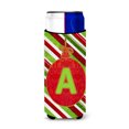 thumbnail image 1 of Carolines Treasures CJ1039-AMUK Christmas Oranment Holiday Monogram Initial  Letter A Ultra Beverage Insulators for slim, 1 of 3