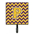 thumbnail image 1 of Carolines Treasures CJ1041-PSH4 Letter P Chevron Purple and Gold Leash or Key Holder Single Hook multicolor, 1 of 1