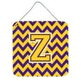 thumbnail image 1 of Carolines Treasures CJ1041-ZDS66 Letter Z Chevron Purple and Gold Wall or Door Hanging Prints 6HX6W multicolor, 1 of 1