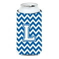 thumbnail image 1 of Carolines Treasures CJ1045-LTBC Letter L Chevron Blue and White Tall Boy Beverage Insulator Hugger  Tall Boy multicolor, 1 of 1