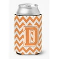 thumbnail image 1 of Carolines Treasures CJ1046-DCC Letter D Chevron Orange & White Can or Bottle Hugger, 1 of 1