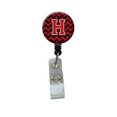 thumbnail image 1 of Carolines Treasures CJ1047-HBR Letter H Chevron Black & Red Retractable Badge Reel, 1 of 2