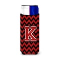 thumbnail image 1 of Carolines Treasures CJ1047-KMUK Letter K Chevron Black and Red   Ultra Beverage Insulators for slim cans  Slim Can, 1 of 2