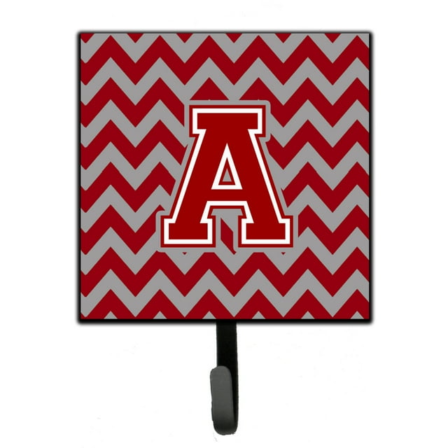 Carolines Treasures CJ1049-SH4-Parent Letter Chevron Maroon and White Leash or Key Holder CJ1049  multicolor
