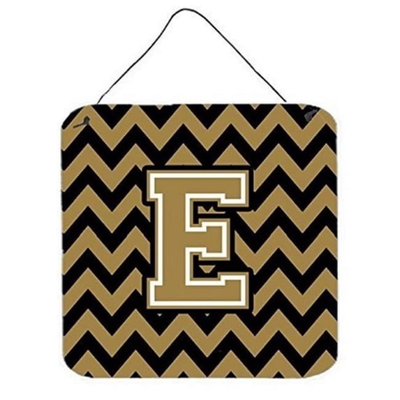 Carolines Treasures CJ1050-DS-Parent Letter Chevron Black and Gold Wall or Door Hanging Prints CJ1050 multicolor
