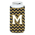 thumbnail image 1 of Carolines Treasures CJ1057-MTBC Letter M Chevron Navy Blue and Gold Tall Boy Beverage Insulator Hugger  Tall Boy, 1 of 1