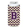 thumbnail image 1 of Carolines Treasures CJ1058-BTBC Letter B Chevron Purple and Gold Tall Boy Beverage Insulator Hugger  Tall Boy multicolor, 1 of 1