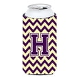 thumbnail image 1 of Carolines Treasures CJ1058-HTBC Letter H Chevron Purple and Gold Tall Boy Beverage Insulator Hugger  Tall Boy multicolor, 1 of 1