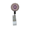 thumbnail image 1 of Carolines Treasures CJ1058-OBR Letter O Chevron Purple & Gold Retractable Badge Reel, 5 x 1 x 2 in., 1 of 2