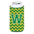 thumbnail image 1 of Carolines Treasures CJ1059-WTBC Letter W Chevron Green and Gold Tall Boy Beverage Insulator Hugger  Tall Boy multicolor, 1 of 1