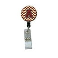 thumbnail image 1 of Carolines Treasures CJ1061-ABR Letter A Chevron Maroon & Gold Retractable Badge Reel, 1 of 2