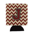 thumbnail image 1 of Carolines Treasures CJ1061-JCC Letter J Chevron Maroon and Gold Can or Bottle Hugger  Can Hugger multicolor, 1 of 1