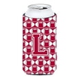 thumbnail image 1 of Carolines Treasures CJ1065-LTBC Letter L Football Crimson grey and white Tall Boy Beverage Insulator Hugger  Tall Boy, 1 of 1