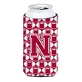 thumbnail image 1 of Carolines Treasures CJ1065-NTBC Letter N Football Crimson grey and white Tall Boy Beverage Insulator Hugger  Tall Boy, 1 of 1