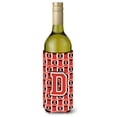 thumbnail image 1 of Carolines Treasures CJ1067-DLITERK Letter D Football Scarlet and Grey Wine Bottle Beverage Insulator Hugger  Wine Bottle, 1 of 1