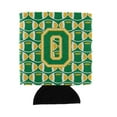 thumbnail image 1 of Carolines Treasures CJ1069-OCC Letter O Football Green and Gold Can or Bottle Hugger  Can Hugger multicolor, 1 of 1