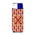 thumbnail image 1 of Carolines Treasures CJ1070-XMUK Letter X Football Cardinal and Gold Ultra Beverage Insulators for slim cans  Slim Can, 1 of 2