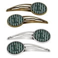 thumbnail image 1 of Carolines Treasures CJ1071-LHCS4 Letter L Football Green & White Barrettes Hair Clips, Set of 4, 1 of 1
