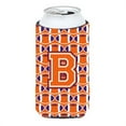 thumbnail image 1 of Carolines Treasures CJ1072-BTBC Letter B Football Orange White and Regalia Tall Boy Beverage Insulator Hugger  Tall Boy, 1 of 1