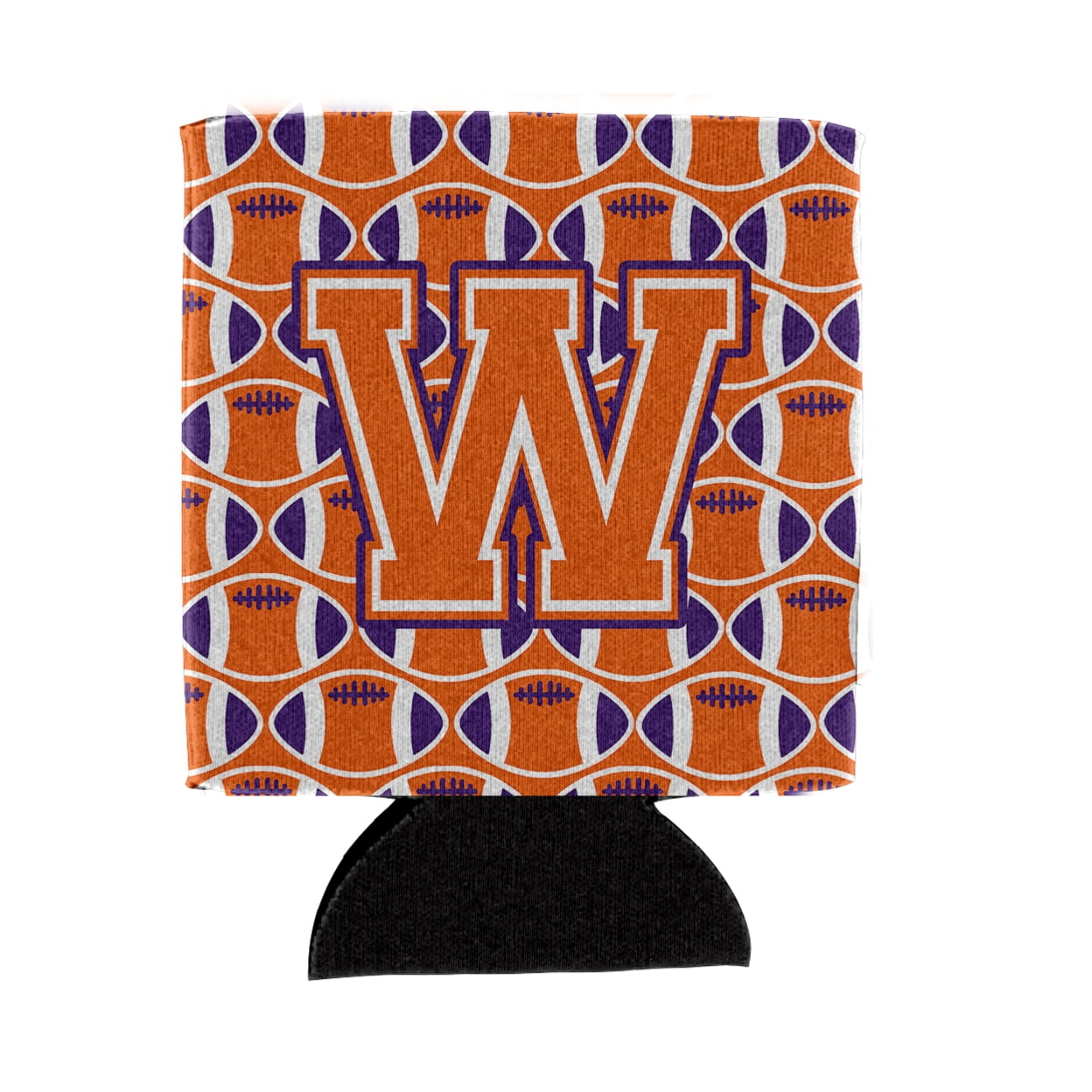 Carolines Treasures CJ1072-WCC Letter W Football Orange White and ...