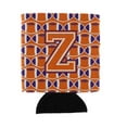 thumbnail image 1 of Carolines Treasures CJ1072-ZCC Letter Z Football Orange White and Regalia Can or Bottle Hugger  Can Hugger multicolor, 1 of 1