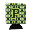 thumbnail image 1 of Carolines Treasures CJ1075-PCC Letter P Football Green and Yellow Can or Bottle Hugger  Can Hugger multicolor, 1 of 1