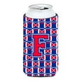 thumbnail image 1 of Carolines Treasures CJ1076-FTBC Letter F Football Crimson and Yale Blue Tall Boy Beverage Insulator Hugger  Tall Boy, 1 of 1