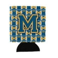 thumbnail image 1 of Carolines Treasures CJ1077-MCC Letter M Football Blue and Gold Can or Bottle Hugger  Can Hugger multicolor, 1 of 1