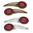 thumbnail image 1 of Carolines Treasures CJ1078-SHCS4 Letter S Football Garnet & Gold Barrettes Hair Clips, Set of 4, 1 of 1