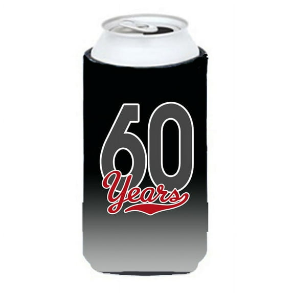Carolines Treasures CJ1088TBC 60 Years Tall Boy Beverage Insulator Hugger Tall Boy multicolor