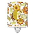 thumbnail image 1 of Carolines Treasures CJ2003-CCNL Letter C Floral Mustard and Green Ceramic Night Light, 6x4x3", multicolor, 1 of 1