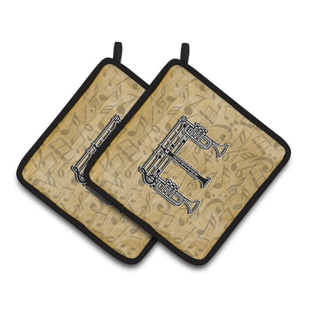 Carolines Treasures CJ2004-EPTHD Letter E Musical Instrument Alphabet Pair of Pot Holders, 7.5HX7.5W, multicolor price history and forecast - Caroline's Treasures CJ2004-EPTHD