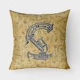 thumbnail image 1 of Carolines Treasures CJ2004-SPW1818 Letter S Musical Instrument Alphabet Canvas Fabric Decorative Pillow  18H x18W, 1 of 1