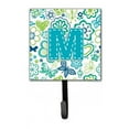 thumbnail image 1 of Carolines Treasures CJ2006-MSH4 Letter M Flowers And Butterflies Teal Blue Leash & Key Holder, 1 of 1