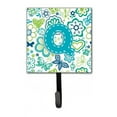 thumbnail image 1 of Carolines Treasures CJ2006-QSH4 Letter Q Flowers And Butterflies Teal Blue Leash & Key Holder, 1 of 1