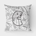 thumbnail image 1 of Carolines Treasures CJ2007-CPW1818 Letter C Musical Note Letters Canvas Fabric Decorative Pillow  18H x18W multicolor, 1 of 3